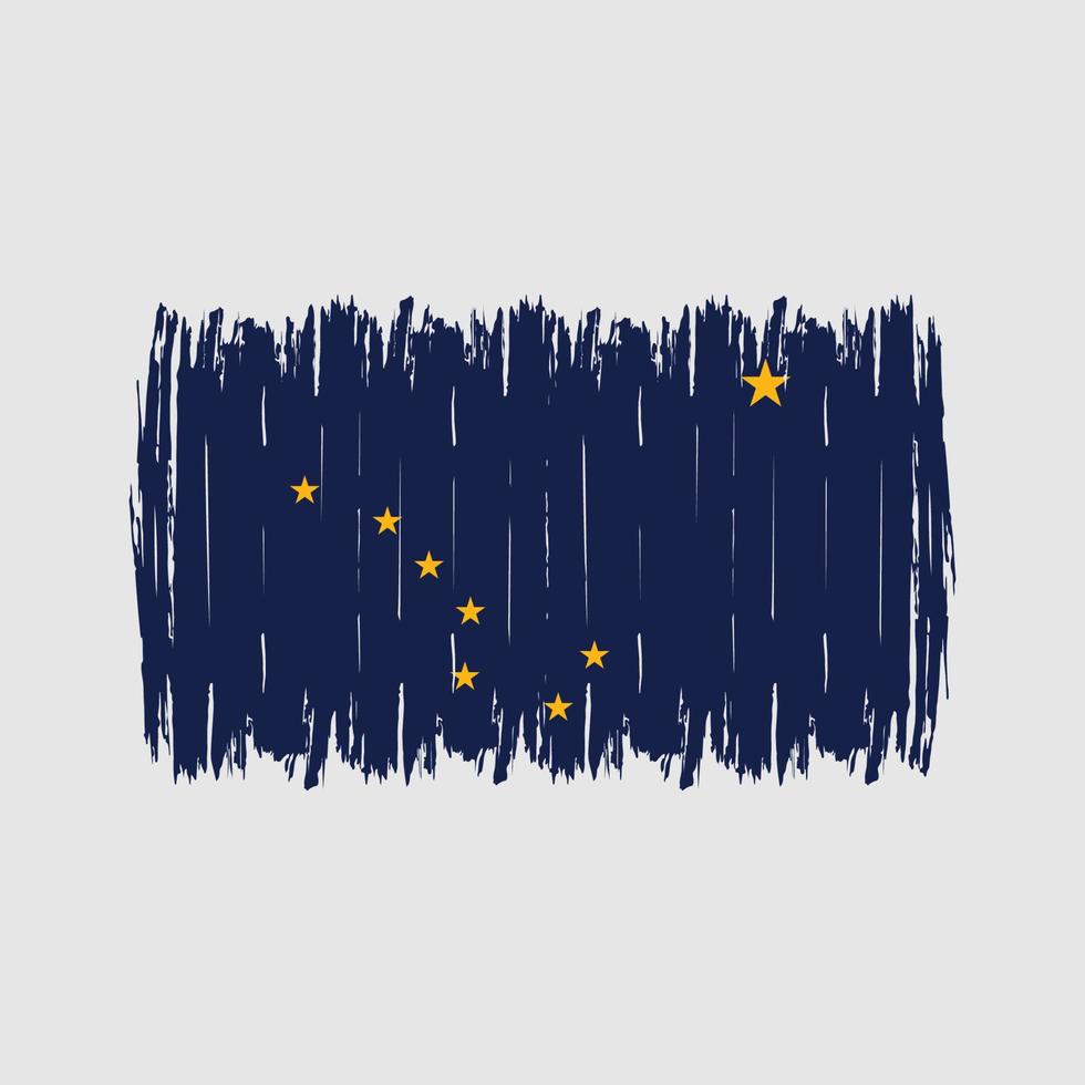 Alaska Flag Brush vector