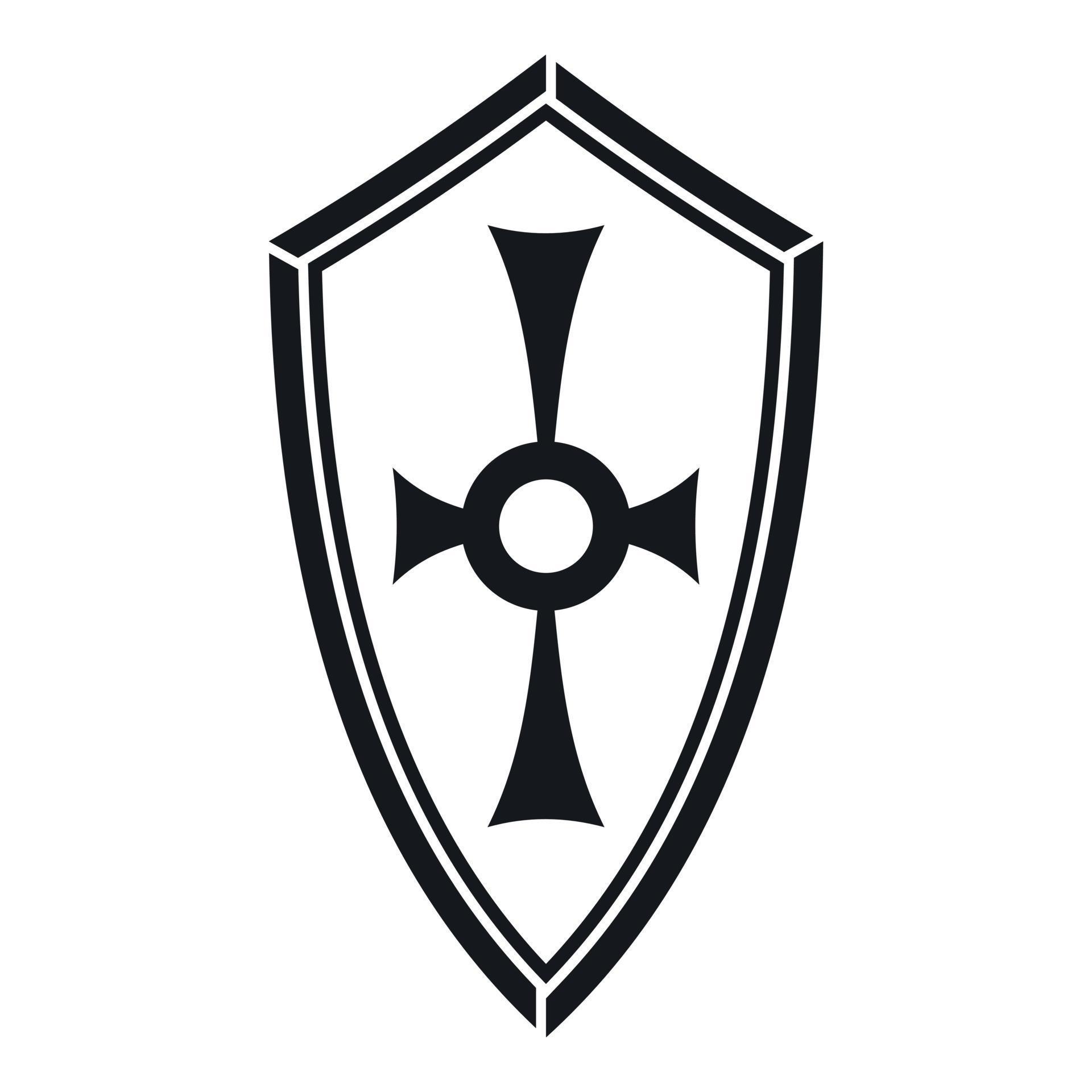 Shield icon, simple style 14668290 Vector Art at Vecteezy