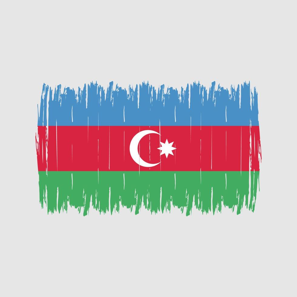 Azerbaijan Flag Brush vector
