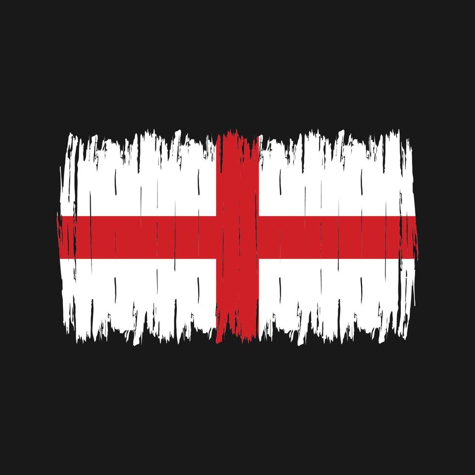 cepillo de bandera de inglaterra vector