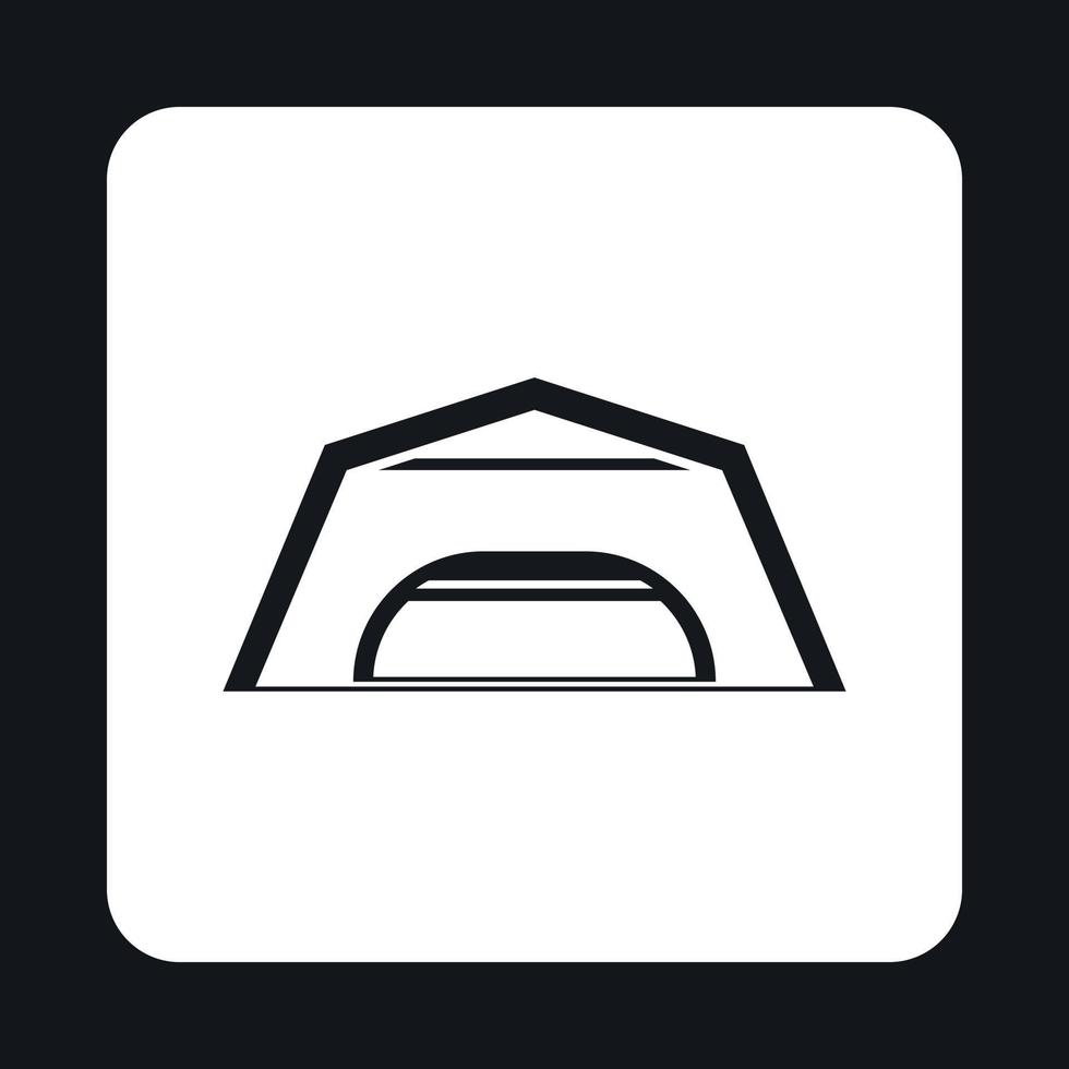 Hangar icon in simple style vector