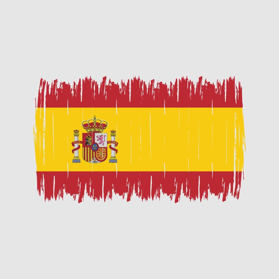 cepillo bandera españa vector