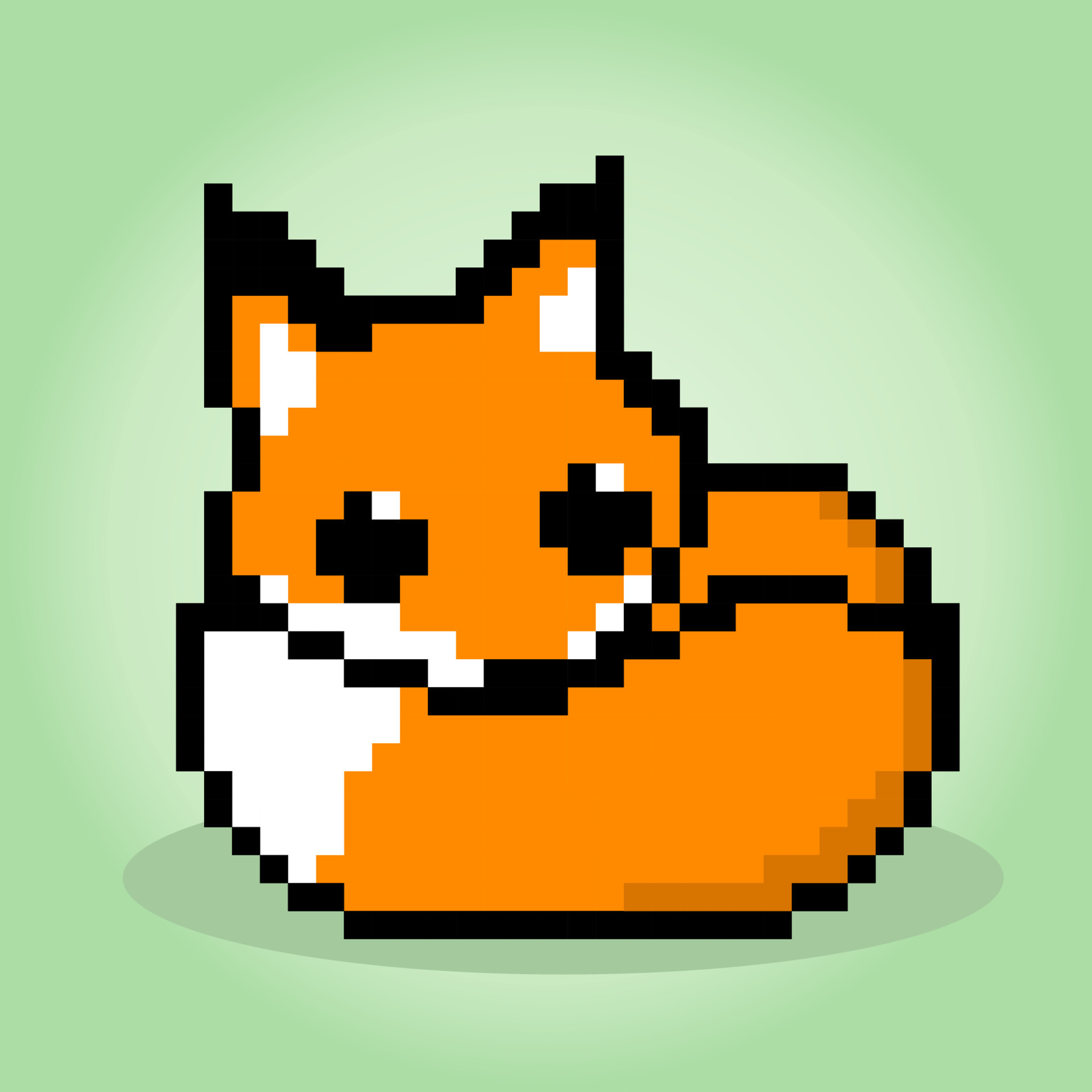 8 bit Pixel Of Fox Animal In Vector Illustration For Cross Stitch And 8-bit-pixel-of-fox-animal-in-vector-illustration-for-cross-stitch-and