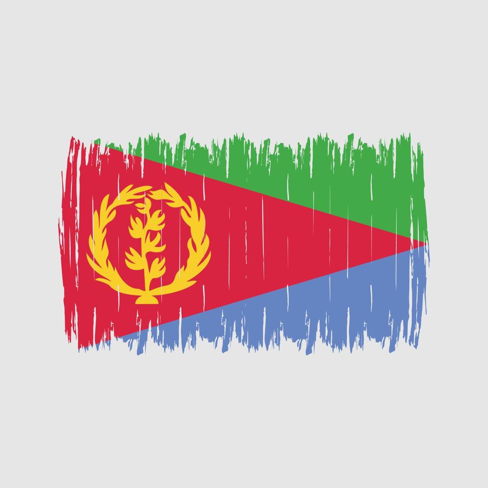 Eritrea Flag Brush vector