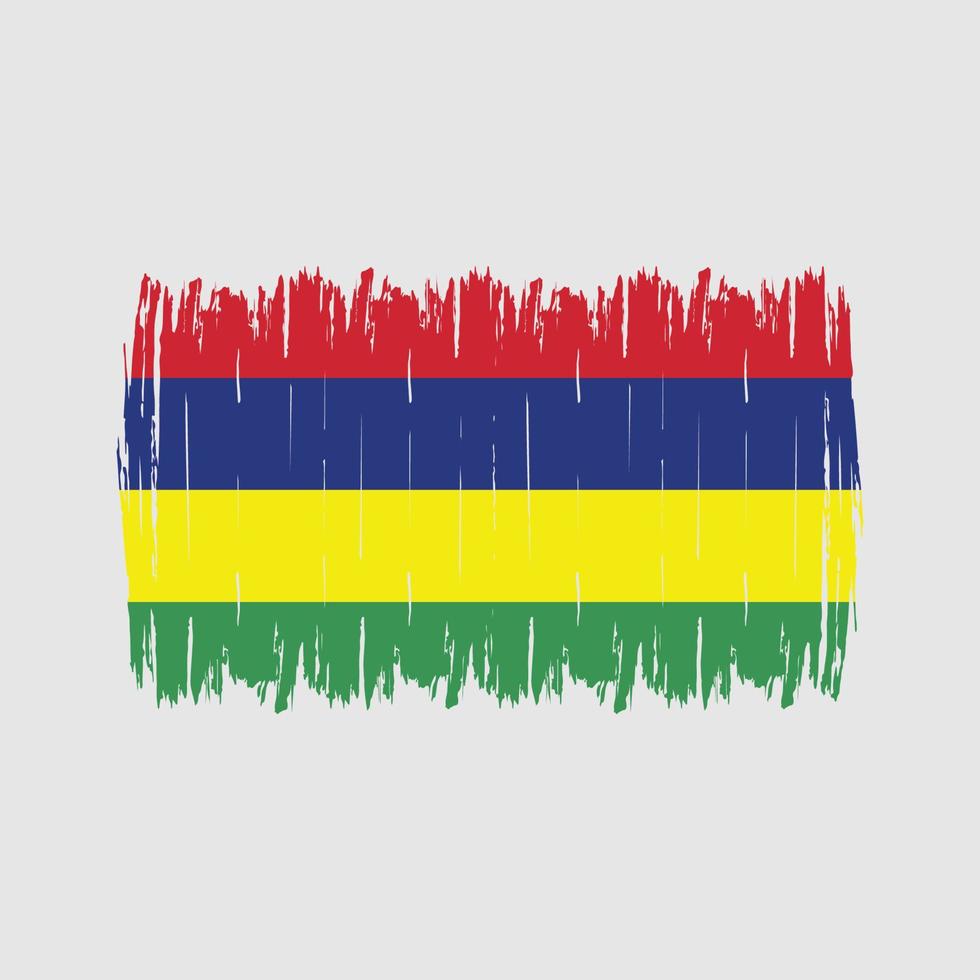 Mauritius Flag Brush vector