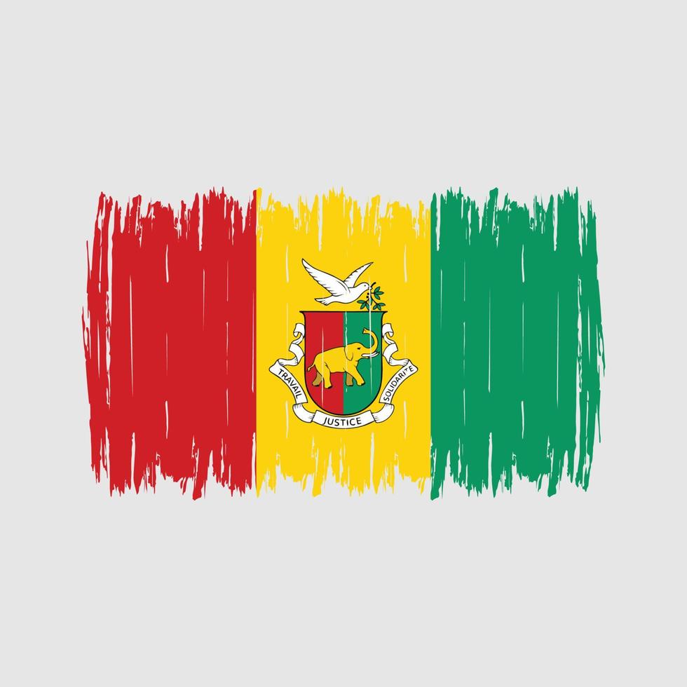 Guinea Flag Brush vector