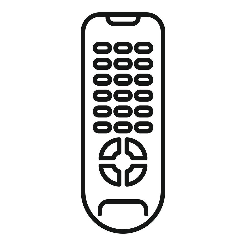 Tv remote control icon, outline style vector