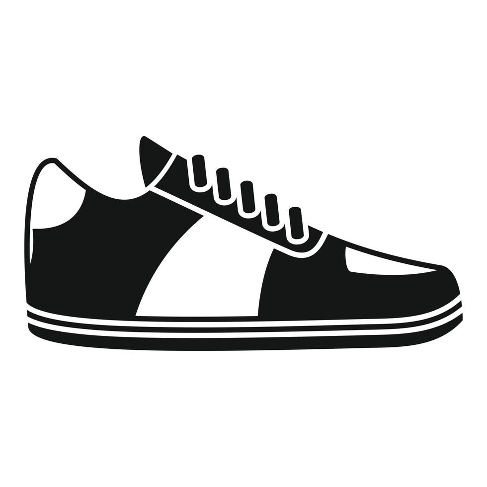 icono de zapatos de lanzamiento, estilo simple vector