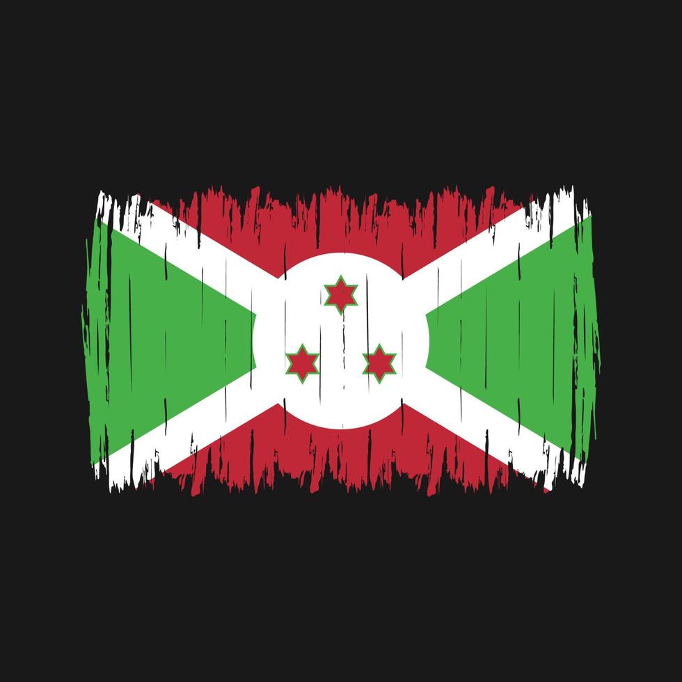 Burundi Flag Brush vector