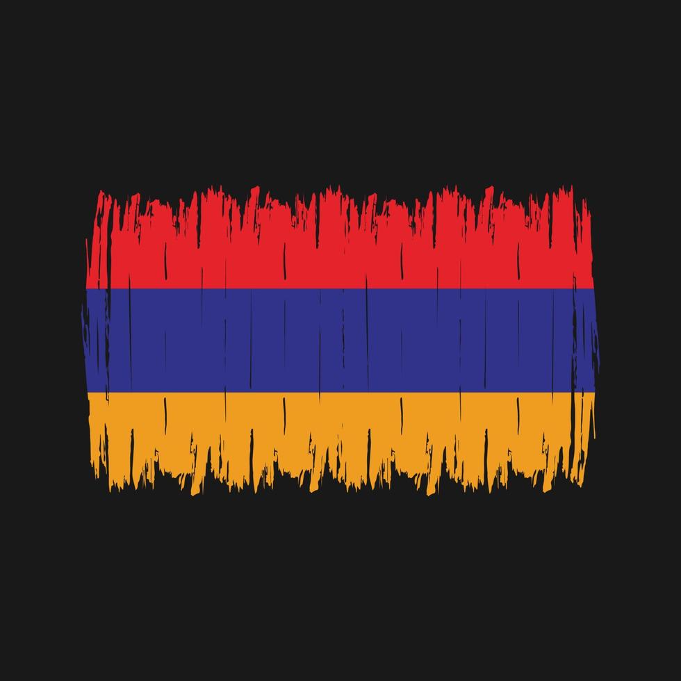 Armenia Flag Brush vector
