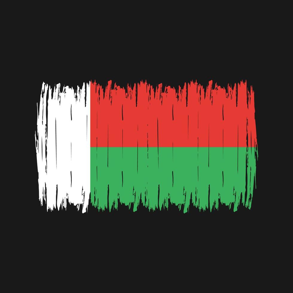 Madagascar Flag Brush vector