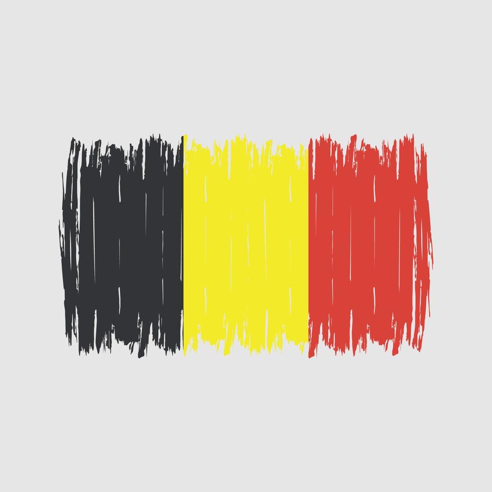 Belgium Flag Brush vector