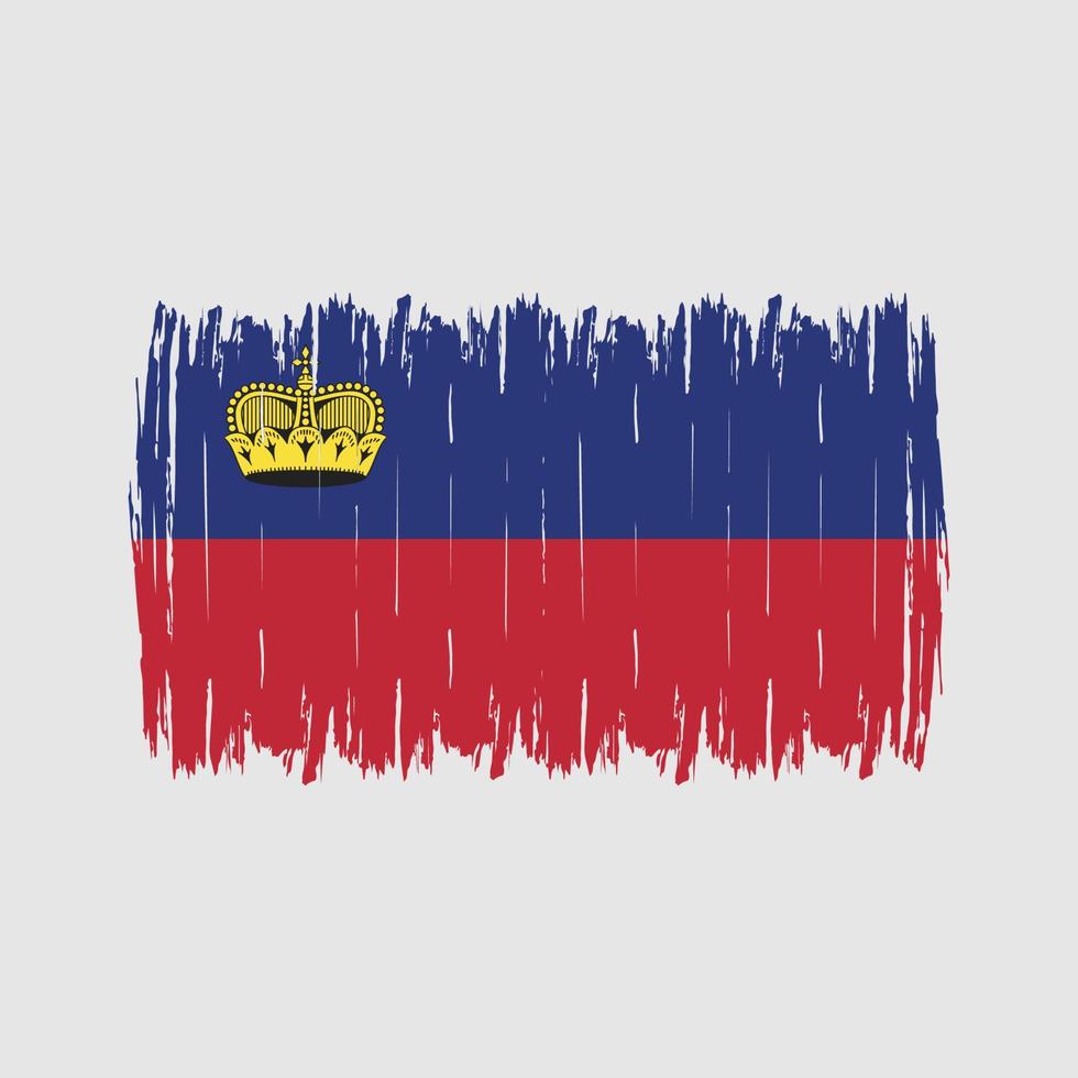 cepillo de bandera de Liechtenstein vector
