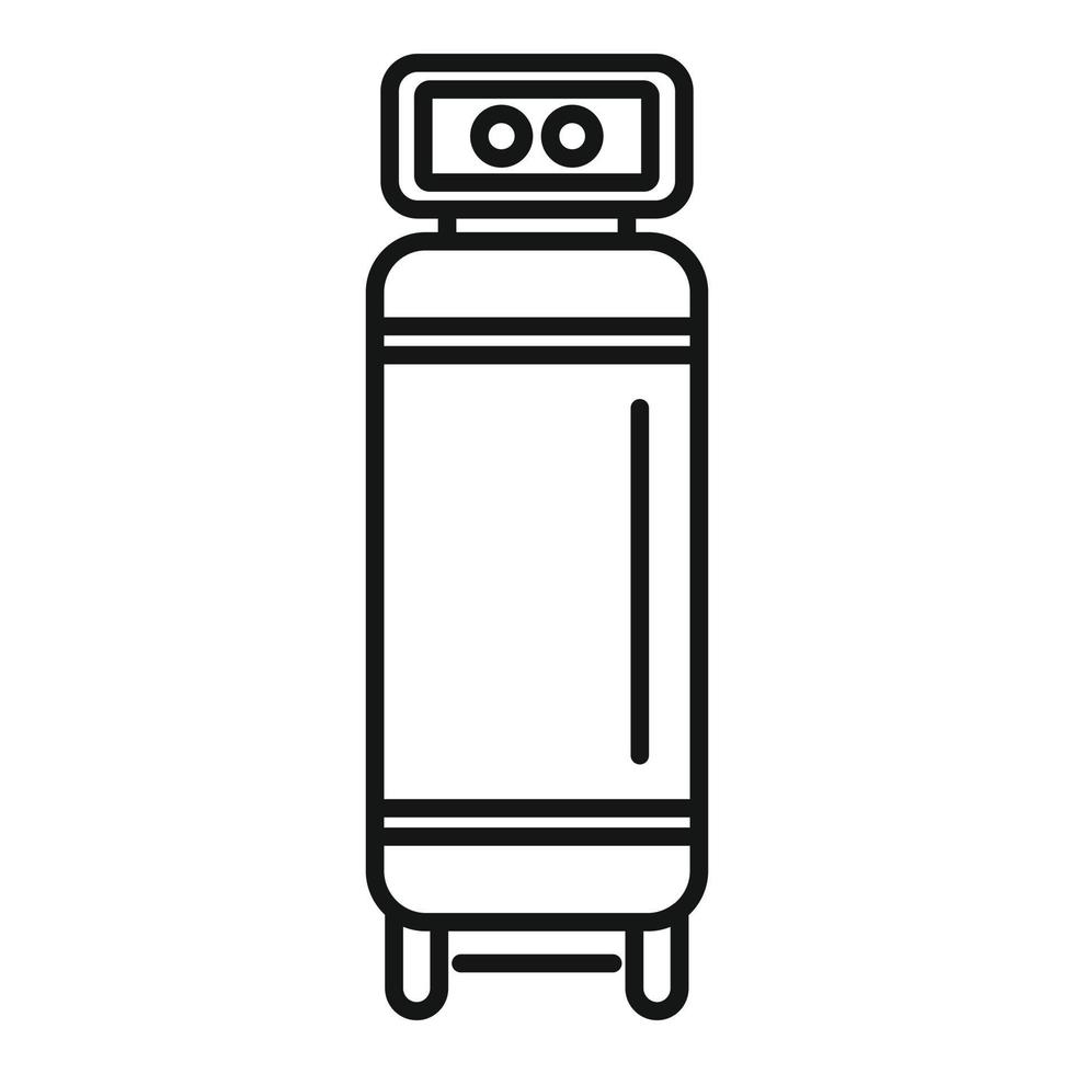 Motor air compressor icon, outline style vector