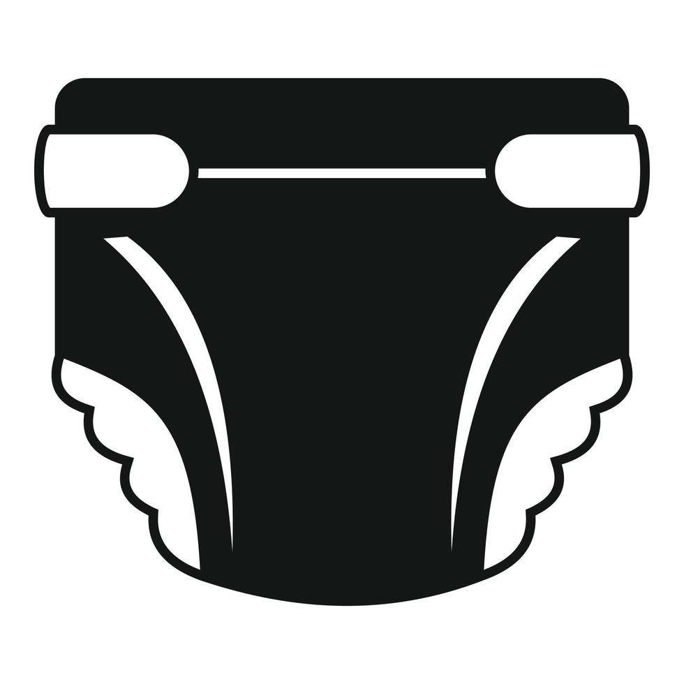 Nappy diaper icon, simple style vector