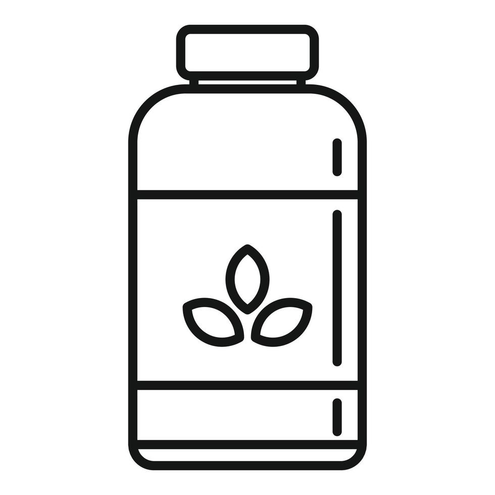 Garbage fertilizer icon, outline style vector