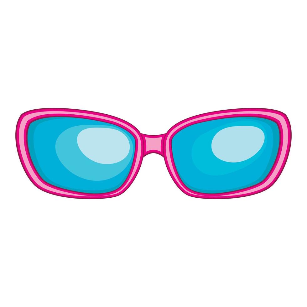 Sunglasses icon, cartoon style vector