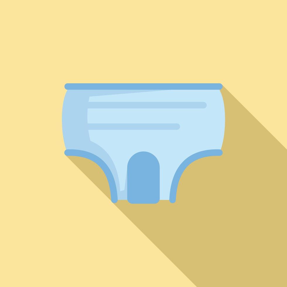 Smell diaper icon, flat style vector