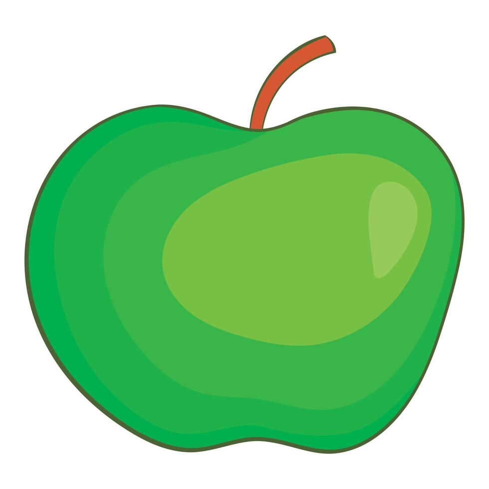 Apple icon, cartoon style vector