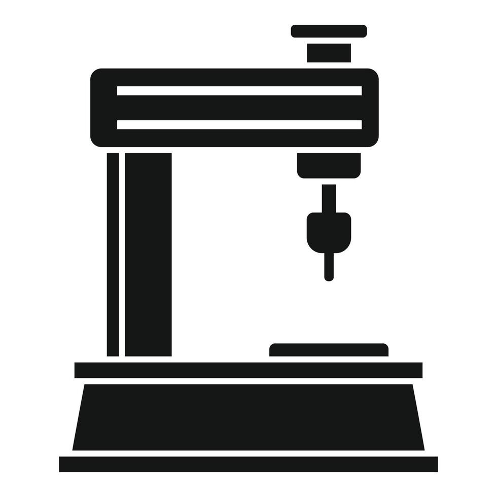 Industry milling machine icon, simple style vector