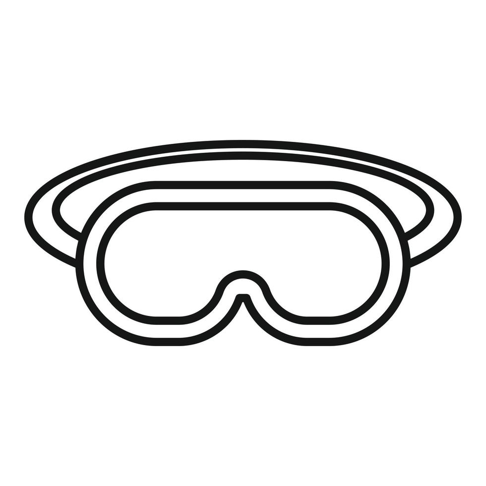 Sleeping mask icon, outline style vector