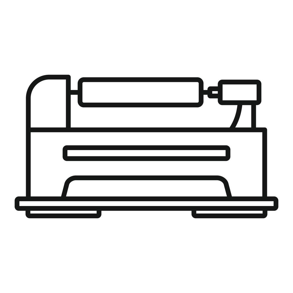 Control lathe icon, outline style vector