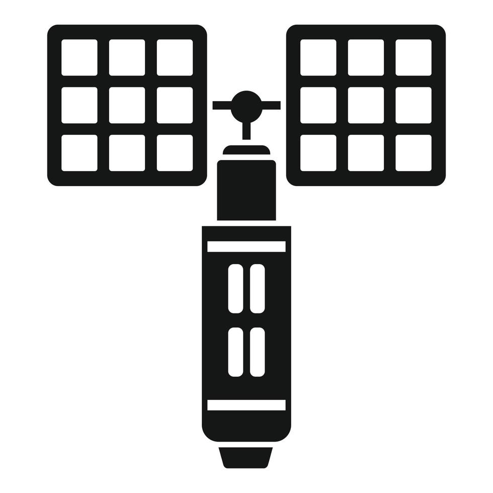 Galactic space station icon simple vector. Astronaut spaceship vector