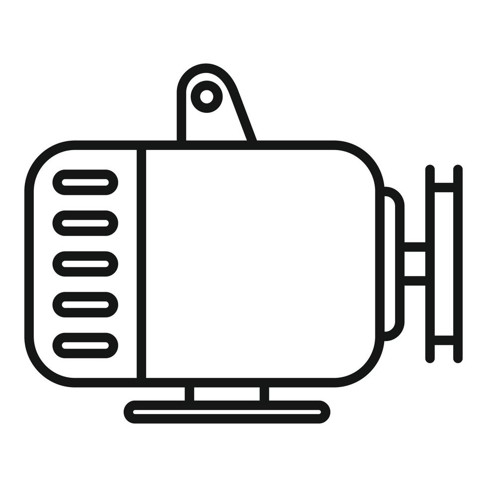 Car generator icon, outline style vector