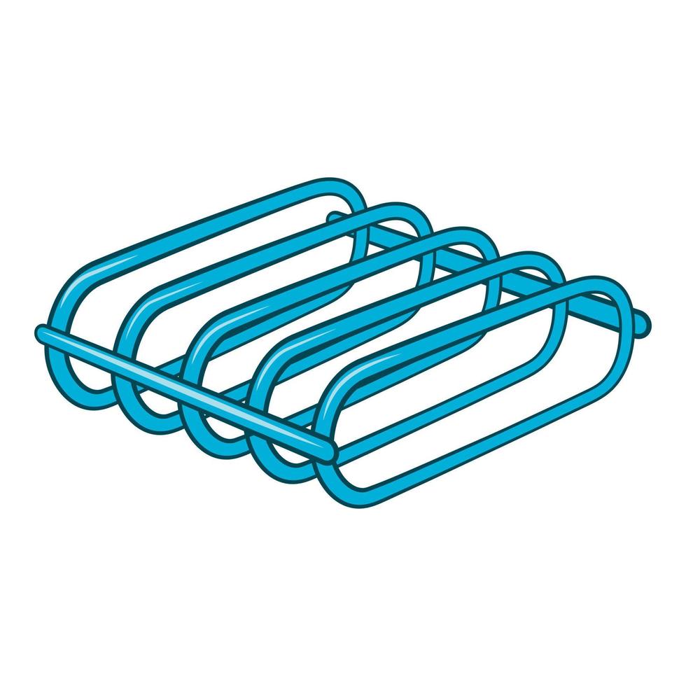 Bicycle rack icon, cartoon style vector