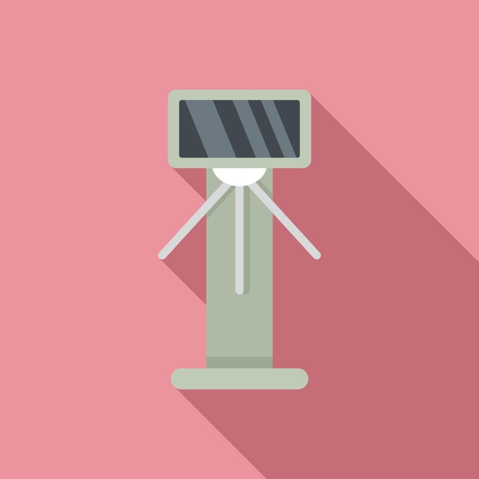 Tripod turnstile icon, flat style vector