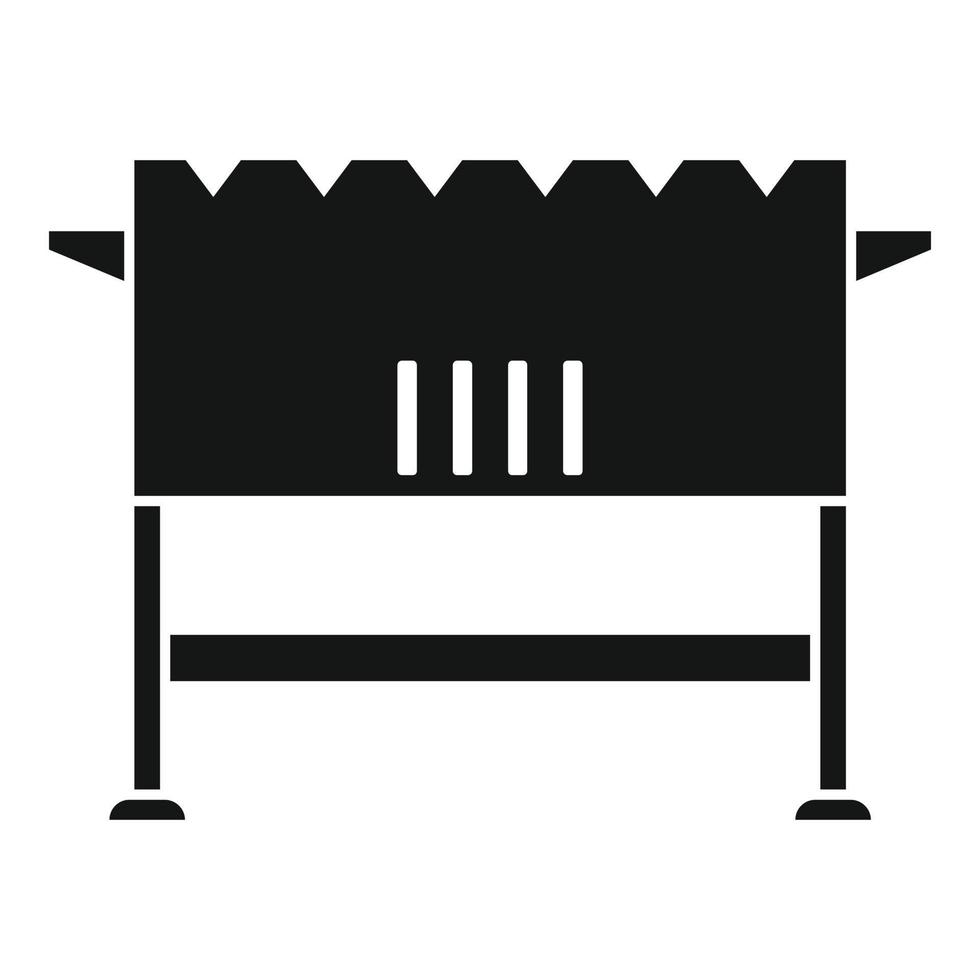 Open brazier icon, simple style vector