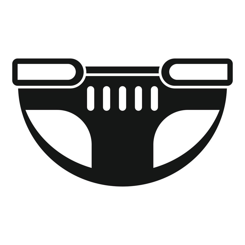 Cleanliness diaper icon, simple style vector