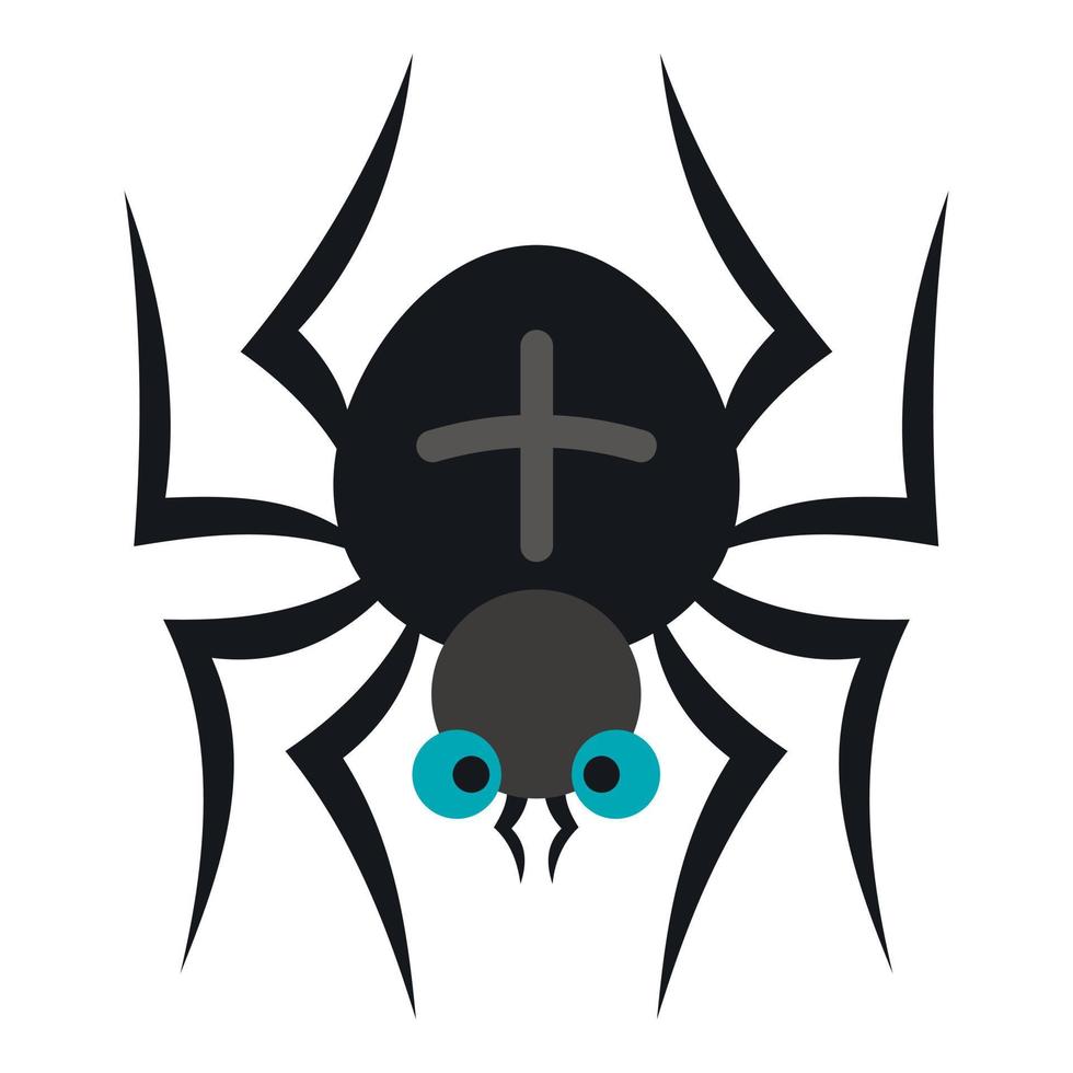 Spider icon, flat style vector
