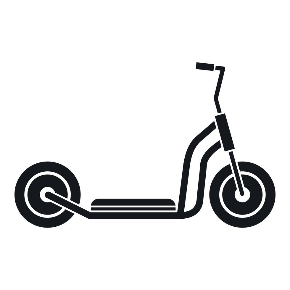 Kick scooter icon, simple style vector