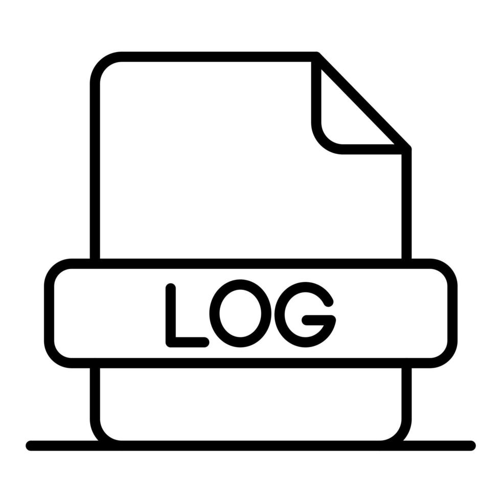 Log File Line Icon vector