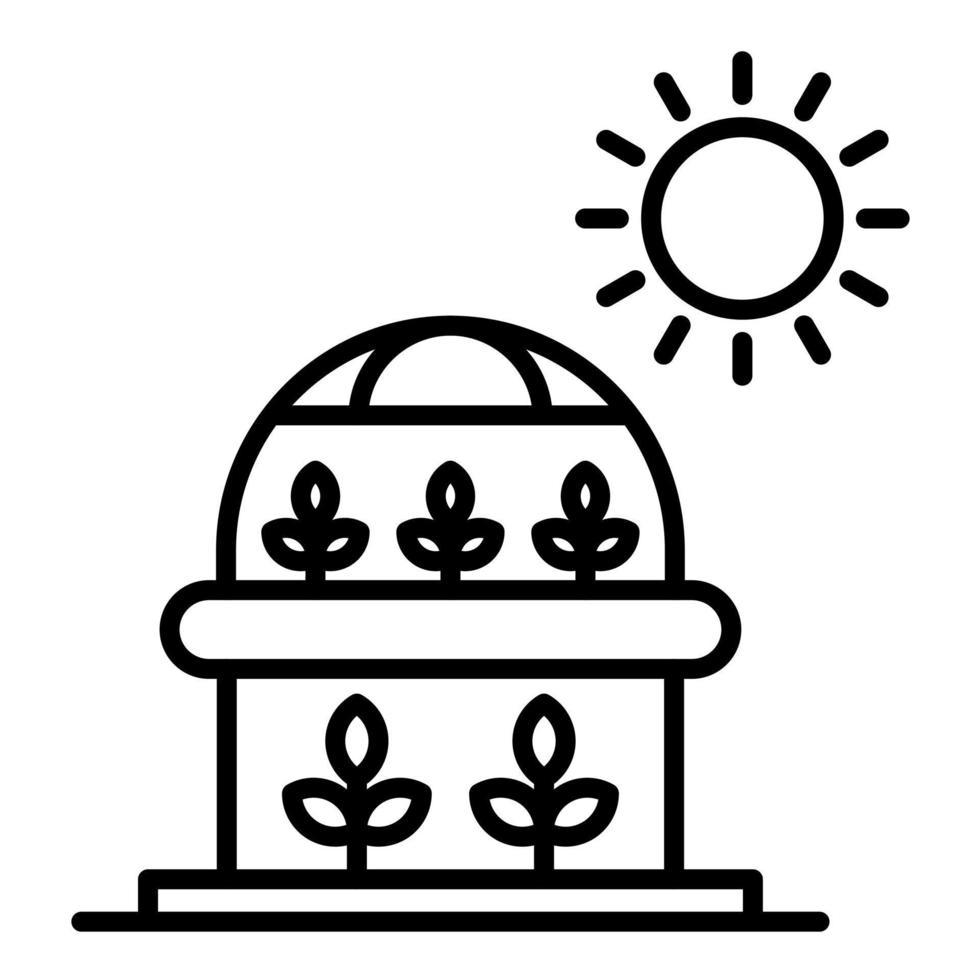 Hydroponic Technology Line Icon vector