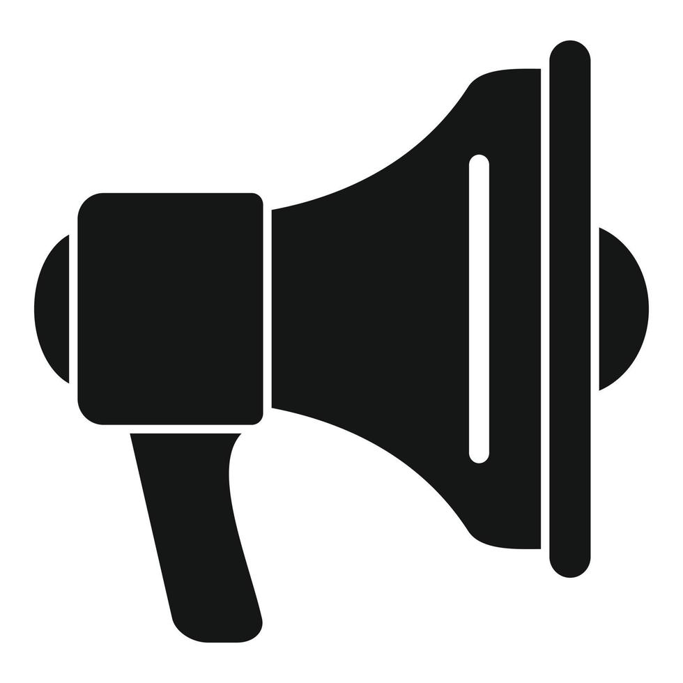 Affiliate marketing megaphone icon, simple style vector