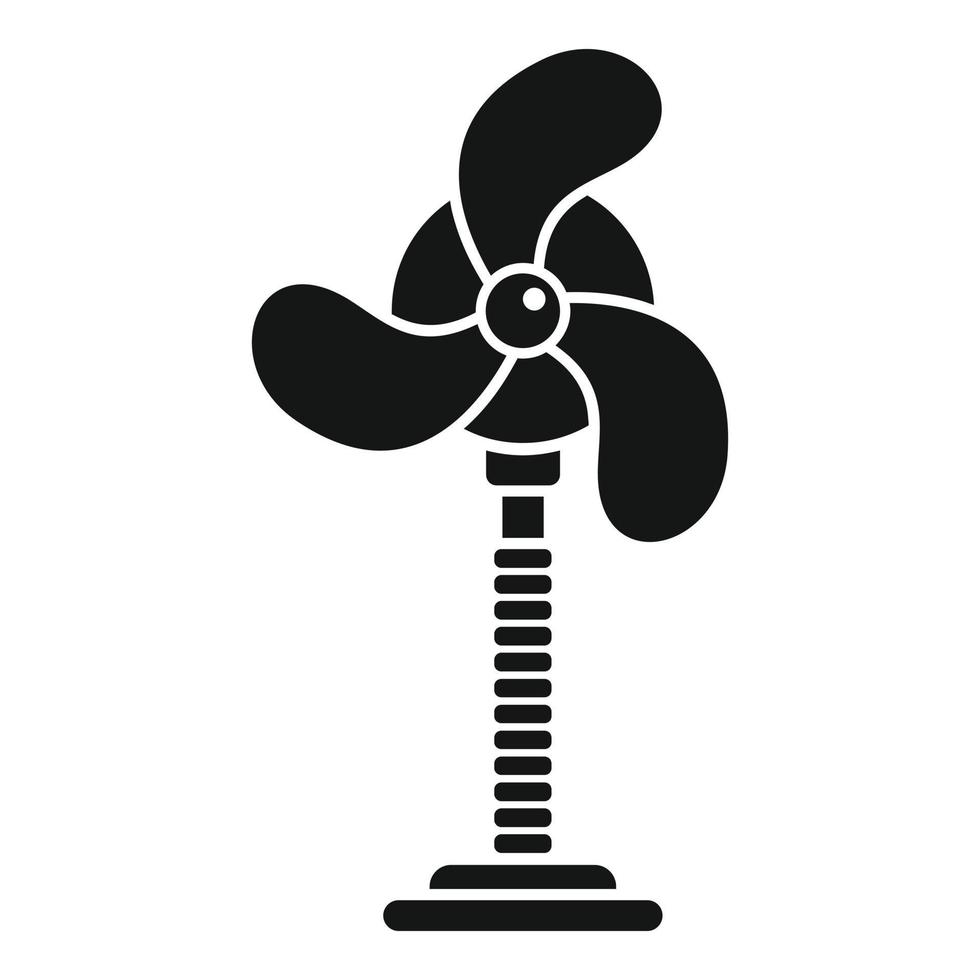 Room fan icon, simple style vector