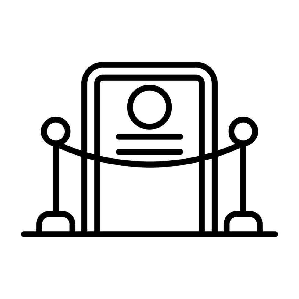 Dressing Room Line Icon vector
