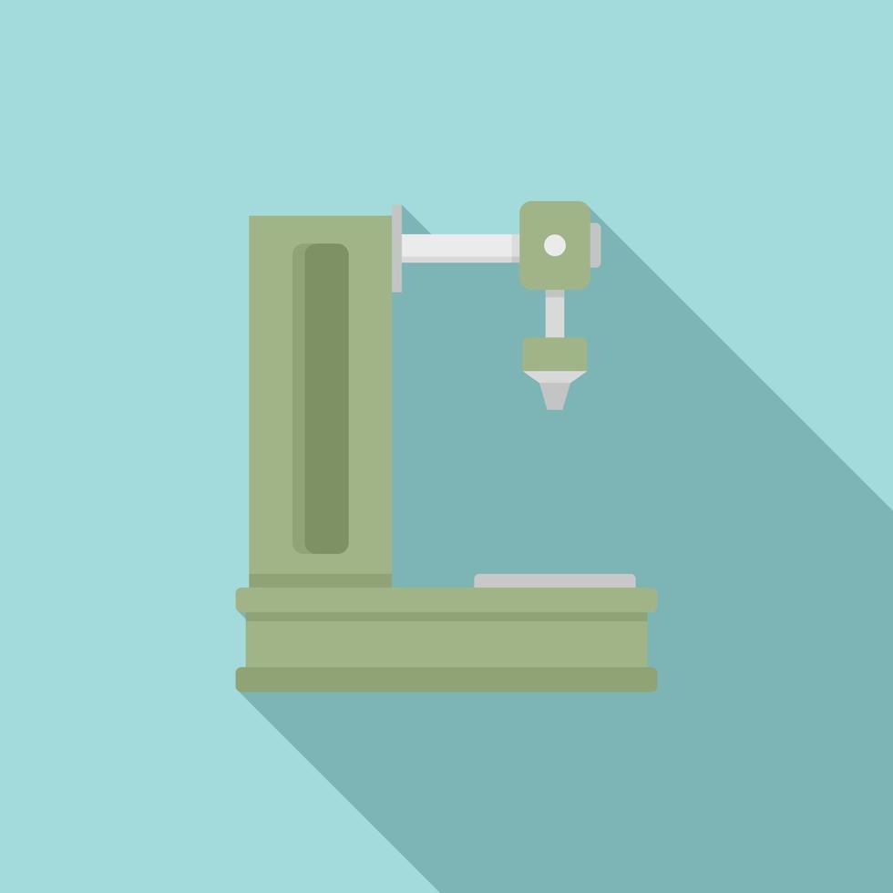 Milling machine icon, flat style vector