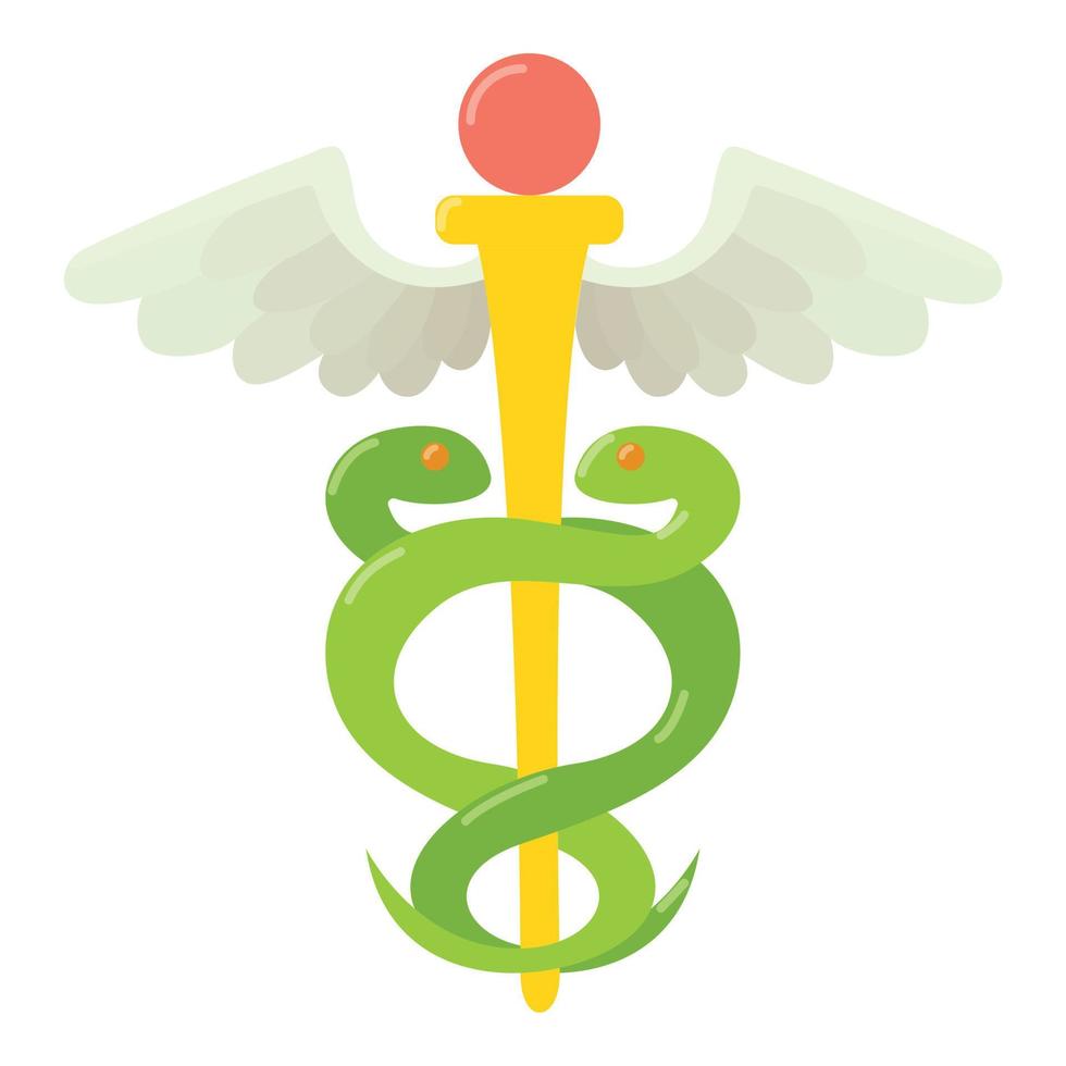 Sign medicine icon, flat style vector
