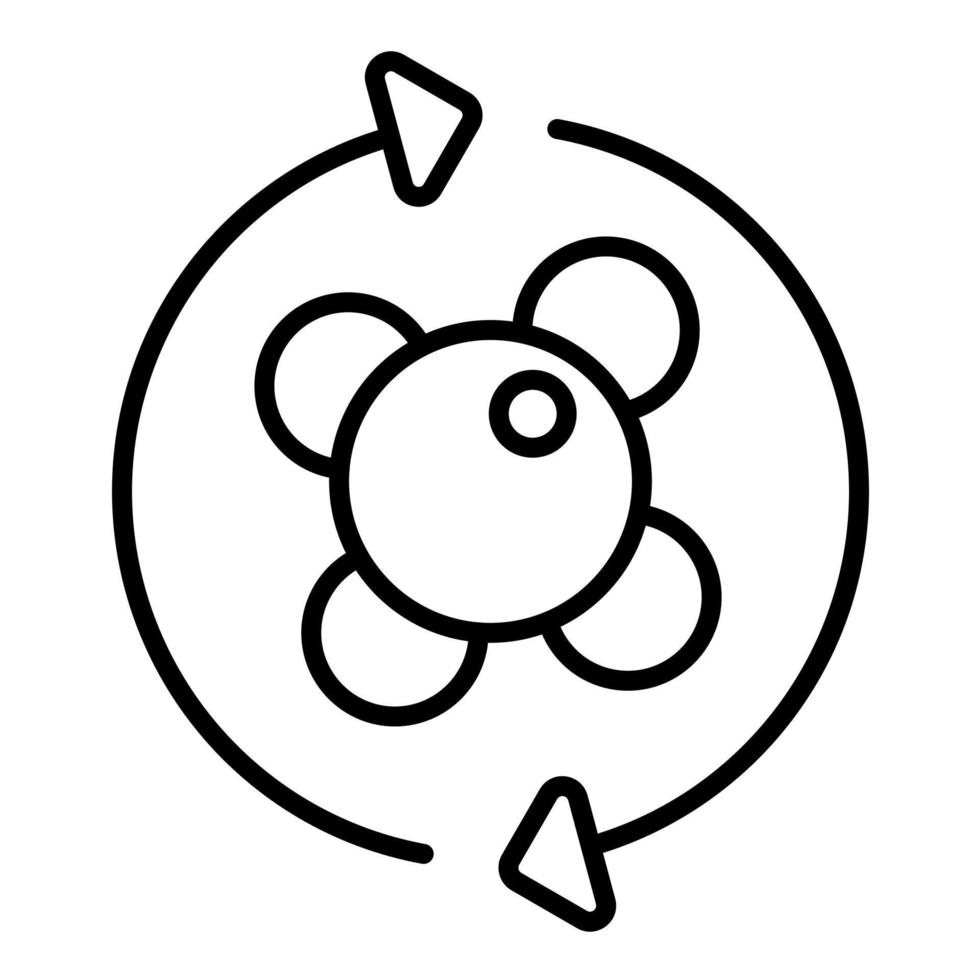 Metabolism Line Icon vector