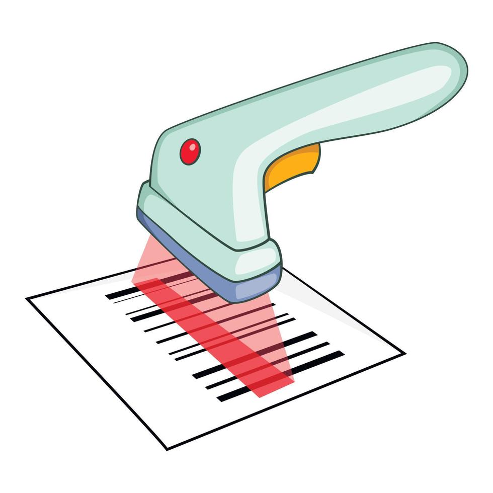 Scanner icon, isometric style vector