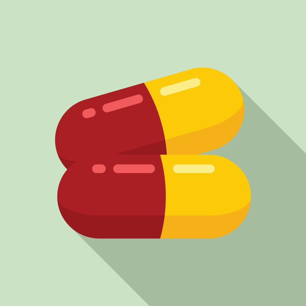 Granny capsule icon, flat style vector
