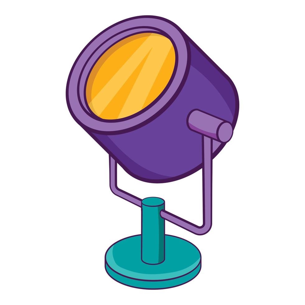 Spotlight icon, cartoon style vector