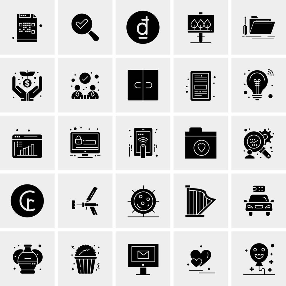 25 Universal Business Icons Vector Creative Icon Illustration to use in web and Mobile Related project