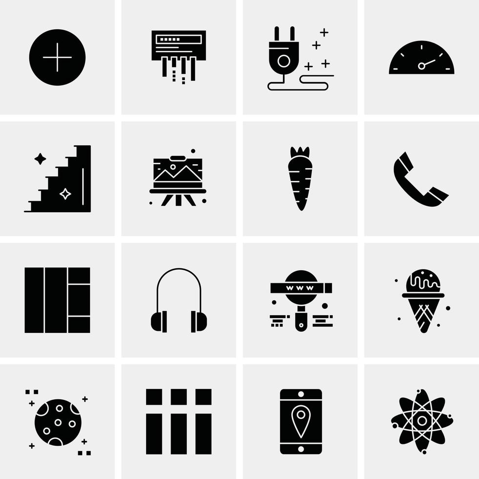 16 Business Universal Icons Vector Creative Icon Illustration to use in web and Mobile Related project