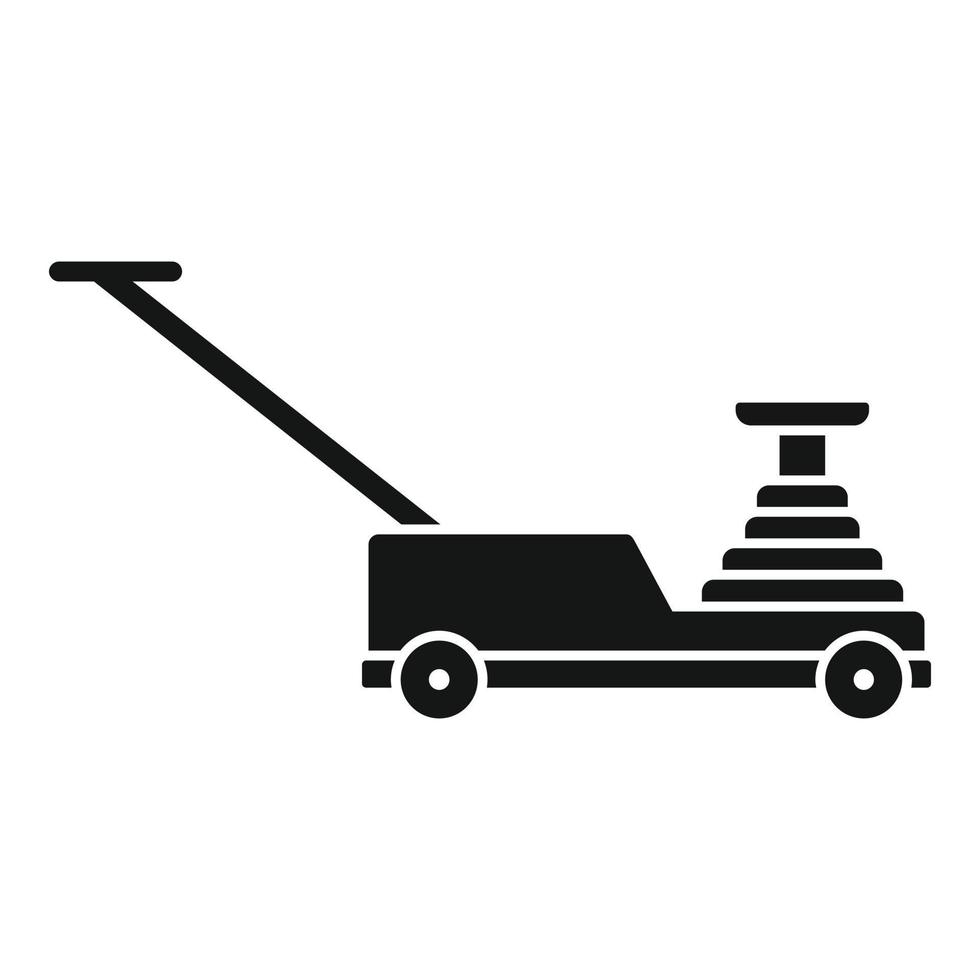 Hydraulic lift icon, simple style vector