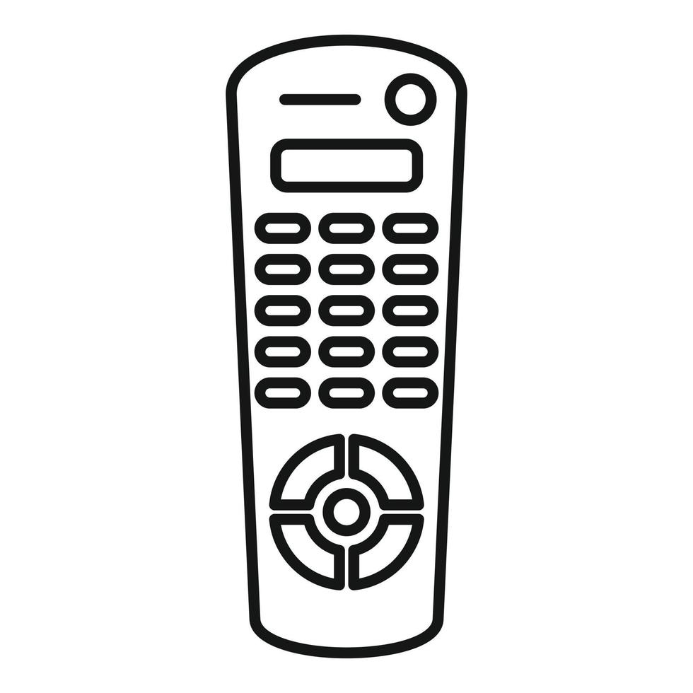 icono de control remoto por infrarrojos, estilo de contorno vector