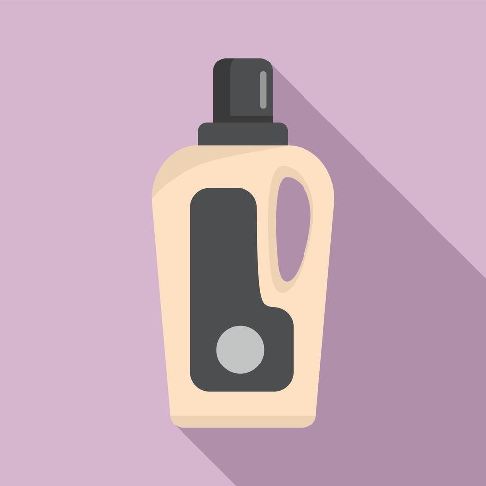 Softener care bottle icon, flat style vector